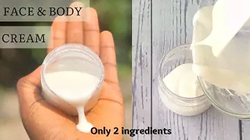 HOW TO MAKE A BODY CREAM WITH SHEA BUTTER | DIY 2 INGREDIENTS BODY CREAM | BODY CREAM GLOWING SKIN