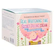 Осветляющий крем с эффектом пилинга Elizavecca Milky Piggy Real Whitening Time Secret Peeling Cream