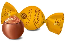Конфеты шоколадные O\'zera Caramel cream с карамельной начинкой, 500 гр пакет, ш/к 1, ПН213