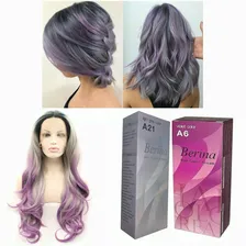 BERINA A6 A21 Hair Color GRAY VIOLET Permanent Hair Dry Cream Fashion Style